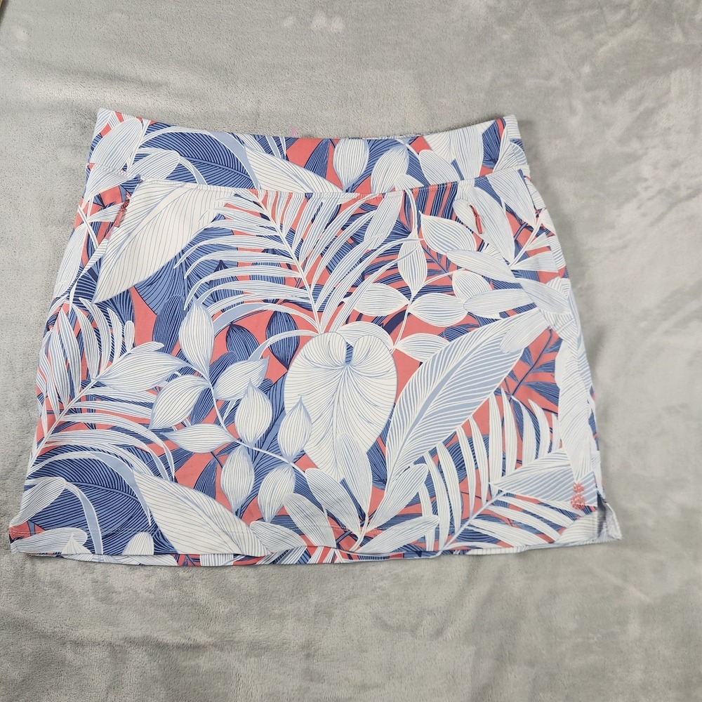 Tommy Bahama Tropical Leaf IslandZone Athletic Skort Size Small Golf Tennis